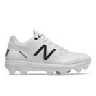 New Balance 4040v5 Tpu Men's Cleats And Turf Shoes - White (pl4040w5)