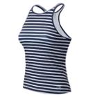New Balance 71168 Women's J.crew High Neck Printed Tank - Navy (wt71168nas)