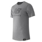 New Balance 53511 Men's Short Sleeve Logo Tee - Grey (mt53511ag)