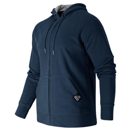 New Balance 53515 Men's Full Zip Fleece Hoodie - Navy (mj53515nv)
