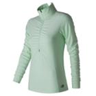 New Balance 71102 Women's In Transit Half Zip - Green (wt71102wvh)