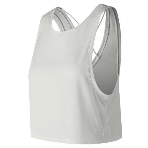 New Balance 83145 Women's Transform Two Way Crop Tank - White (wt83145wt)