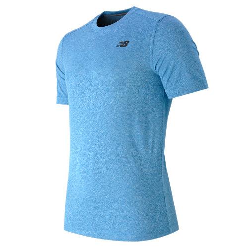 New Balance 53081 Men's Short Sleeve Heather Tech Tee - Bolt (mt53081btl)