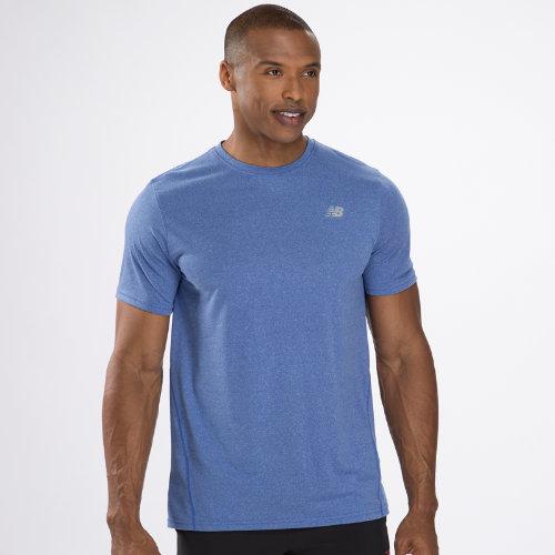 New Balance 2338 Men's Heathered Short Sleeve - Cobalt Blue (mrt2338cbt)