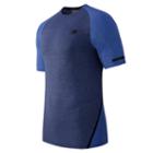 New Balance 61021 Men's Trinamic Short Sleeve Top - Blue (mt61021pfh)