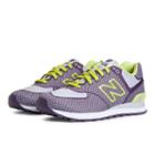 New Balance Woven 574 Women's 574 Shoes - Imperial Purple, Lilac, Lime (wl574eil)