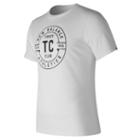 New Balance 73517 Men's Track Club Emblem Tee - White (mt73517wt)