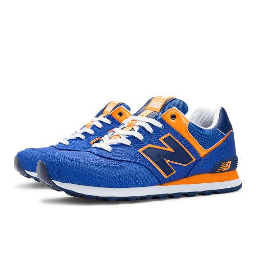 New Balance Passport 574 Men's 574 Shoes - Blue, Yellow (ml574ppb)