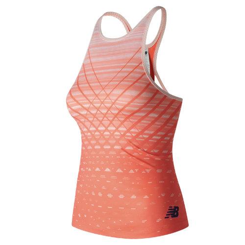 New Balance 71417 Women's Richmond Tank - Orange/white (wt71417sre)