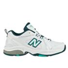 New Balance 608v3 Women's Everyday Trainers Shoes - White, Blue, Teal (wx608v3t)