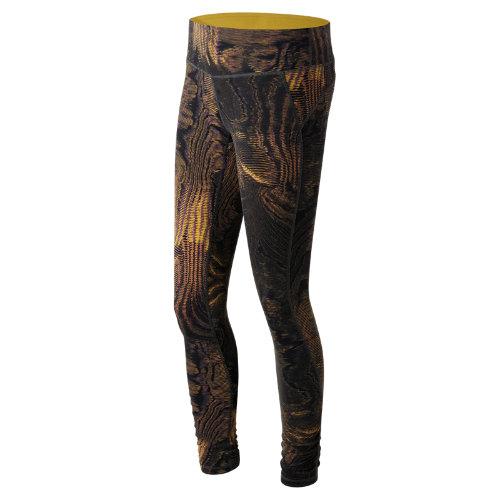 New Balance 61145 Women's Printed Performance Tight - Brown (wp61145dmp)