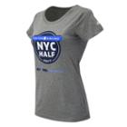New Balance 71605 Women's United Nyc Half Official Tee - Grey (wt71605vgry)