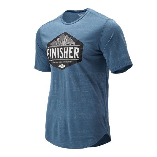 New Balance 93250 Men's Nyc Marathon Q Speed Breathe Short Sleeve - Blue (mt93250mcmy)