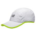 New Balance Men's & Women's Go 2 Hat With Trim - White, Hi-lite (nb-3040whl)