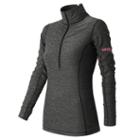 New Balance 53110 Women's Hocr Impact Half Zip - Black Heather (wt53110ebkh)