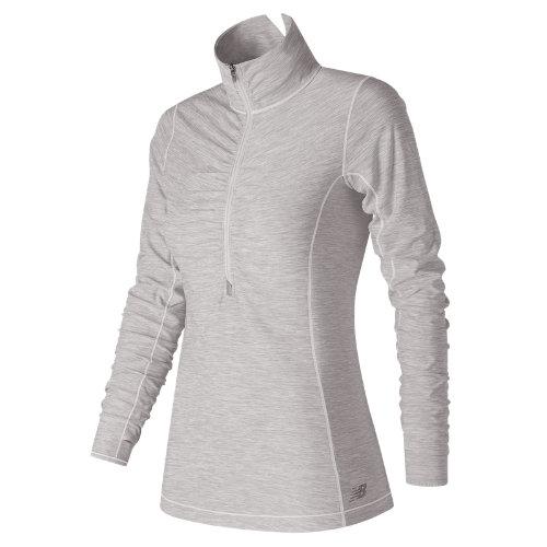 New Balance 71102 Women's In Transit Half Zip - Off White (wt71102sah)