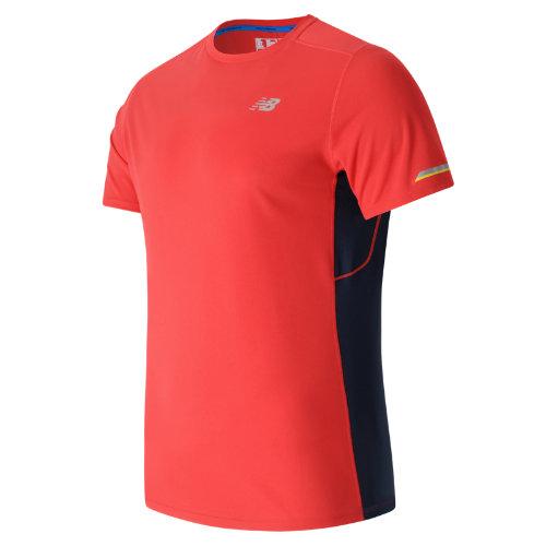 New Balance 63223 Men's Nb Ice Short Sleeve - Red/navy (mt63223acc)
