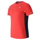 New Balance 63223 Men's Nb Ice Short Sleeve - Red/navy (mt63223acc)