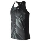 New Balance 71067 Men's Accelerate Graphic Singlet - Black (mt71067bpt)