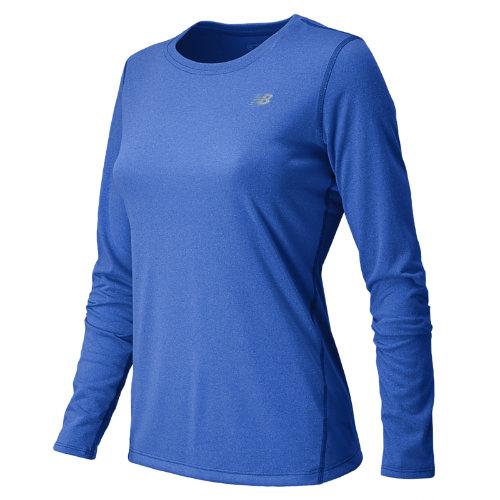 New Balance 3320 Women's Heathered Long Sleeve - Uv Blue (wrt3320uvb)