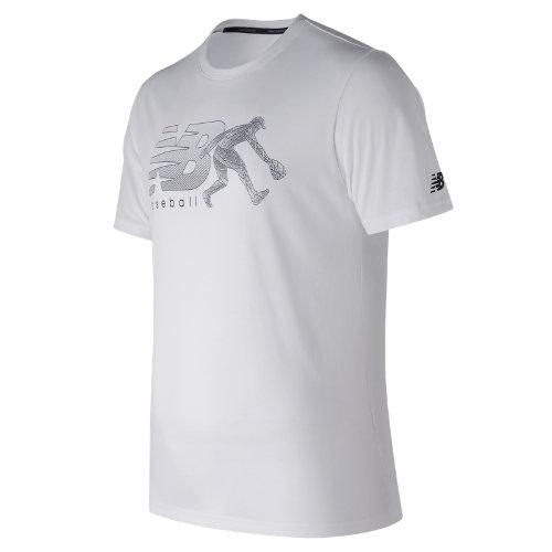 New Balance 73702 Men's Beta Baseball 5050 Tee - White (mt73702wt)