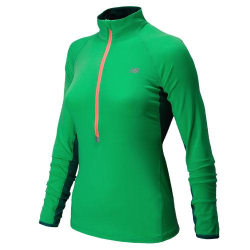 New Balance 5114 Women's Impact Half Zip - Vital Green, Fiji (wrt5114vtg)