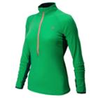 New Balance 5114 Women's Impact Half Zip - Vital Green, Fiji (wrt5114vtg)