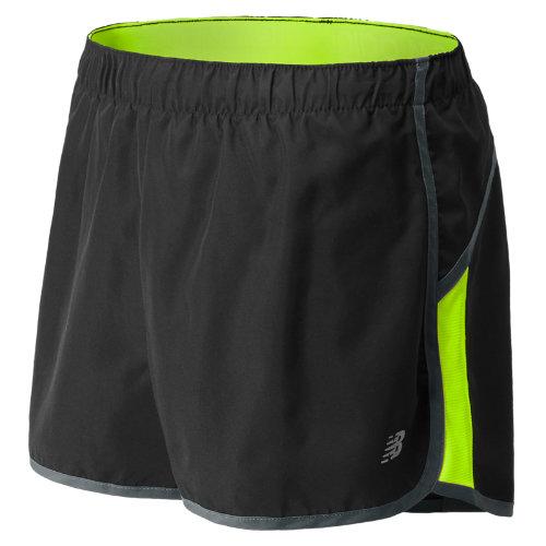 New Balance 2338 Women's Momentum 3 Inch Short - Hi-lite, Black (wrs2338hil)