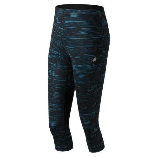 New Balance 71226 Women's Impact Capri Print - Black (wp71226bns)