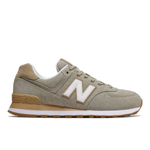 New Balance 574 Men's 574 Shoes - Grey/tan (ml574stc)
