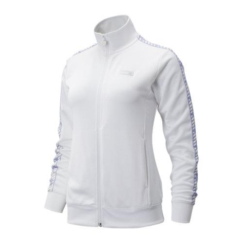 New Balance 93503 Women's Nb Athletics Classic Track Jacket - White/purple (wj93503wt)