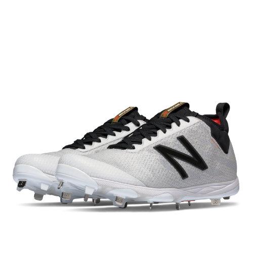 New Balance Low-cut 406 Metal Cleat Men's Low-cut Cleats Shoes - White/black (l406wc1)