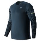 New Balance 63224 Men's Nb Ice Long Sleeve - Navy/black (mt63224gtp)