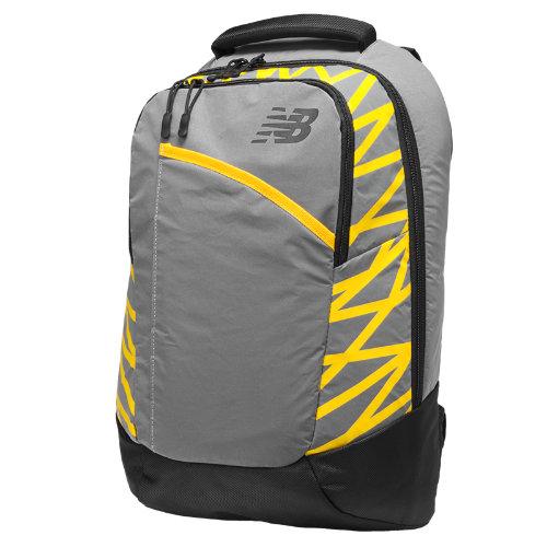 New Balance Men's & Women's Reflective Beacon Backpack - Yellow, Silver, Black (nb-1233yl)