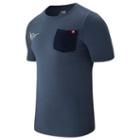 New Balance 73514 Men's Nyc Marathon Essential Pocket Tee - Navy/white (mt73514vvim)