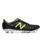 New Balance Visaro Pro K-leather Fg Men's Soccer Shoes - Black/yellow (msvrkfbf)