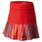 New Balance 5162 Women's Printed Challenger Skirt - Bright Cherry, Fiji, Silver Mink (wtk5162brc)