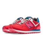 New Balance 574 Street Beat Women's 574 Shoes - Pink Zing, Blue, White (wl574sbd)