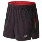 New Balance 71225 Men's Impact 5 Inch Printed Track Short - Red/black (ms71225fnb)