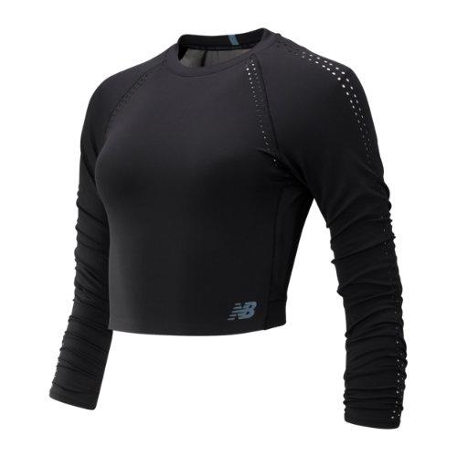 New Balance 93207 Women's Q Speed Run Crew Crop Long Sleeve - (wt93207)