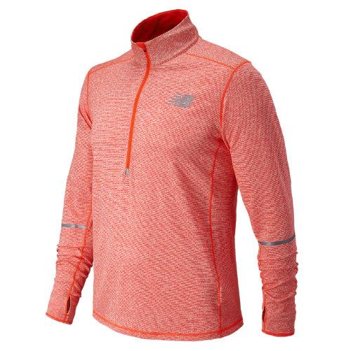 New Balance 53202 Men's Beacon Half Zip - Flame Heather (mt53202fmh)