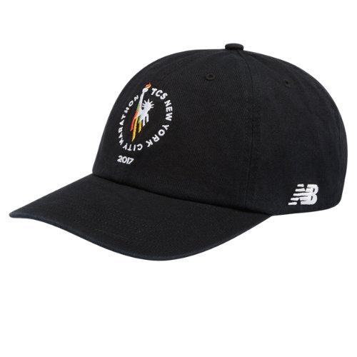 New Balance Men's & Women's Nyc Marathon 6 Panel Curved Brim Finisher Cap - Black (500258blk)