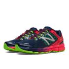 New Balance 1260v4 Women's Stability And Motion Control Shoes - Navy Blue, Coral Pink, Lime Green (w1260bp4)