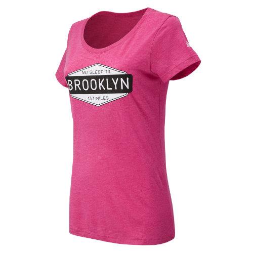 New Balance 71622 Women's Brooklyn Half No Sleep Tee - Pink (wt71622vpk)