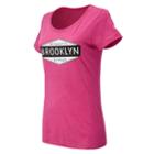 New Balance 71622 Women's Brooklyn Half No Sleep Tee - Pink (wt71622vpk)