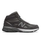New Balance Made In Usa 990v4 Mid Men's Made In Usa Shoes - Grey/black (mo990gr4)
