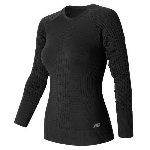 New Balance 63137 Women's M4m Seamless Long Sleeve - Black (wt63137bk)
