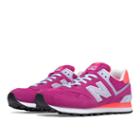 New Balance 574 Core Plus Women's 574 Shoes - Pink/orange/white (wl574cpi)