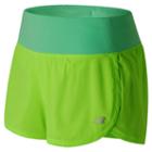 New Balance 61232 Women's Impact 3 Inch Short - Green (ws61232lig)