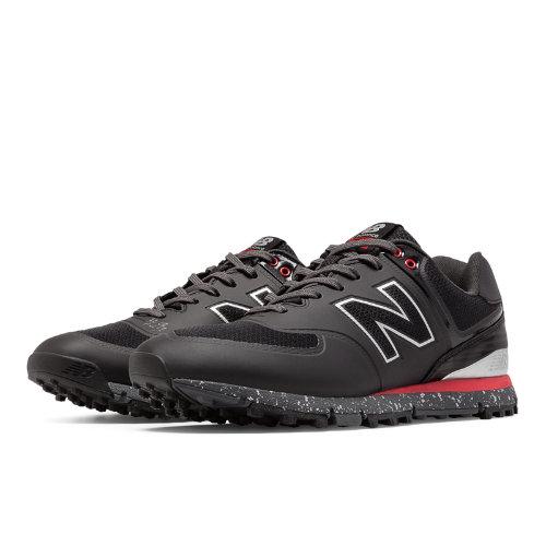 New Balance Golf 574 Men's Golf Shoes - Black/red/white (nbg574bbrd)